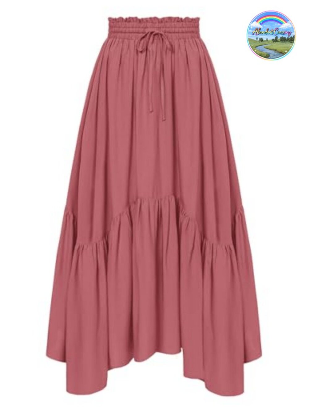 Women's Maxi Skirt Flowy Boho Renaissance A-Line High Waist Pockets